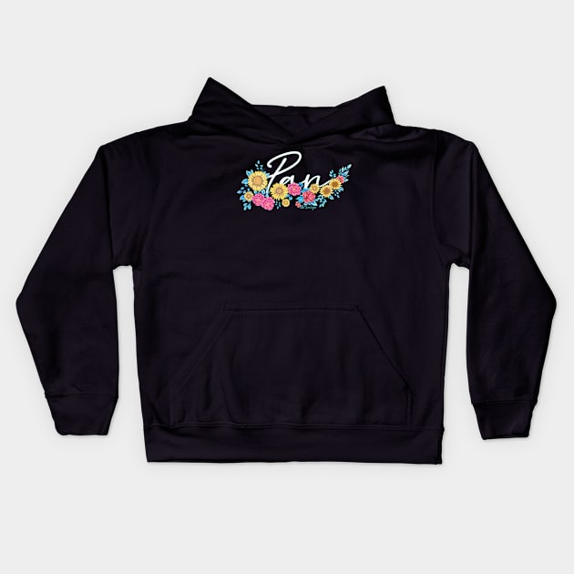 pansexual white Kids Hoodie by Mariliya